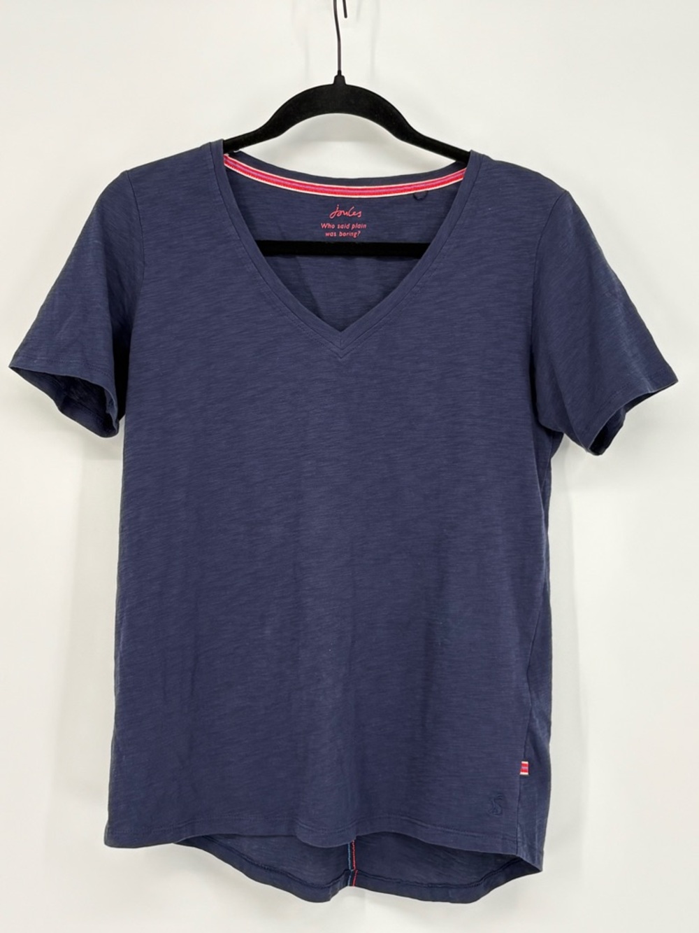 JOULES T-Shirt Navy Short Sleeve V-Neck Women’s 6